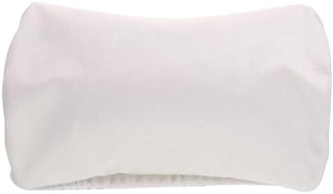VF03Cylinder Car Pillow Case - Crystal Velvet Neck Pillow for Car Headrests - White