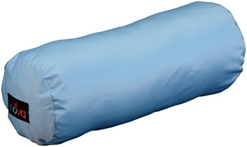 NOVA Full Satin Roll Pillow - Light Blue