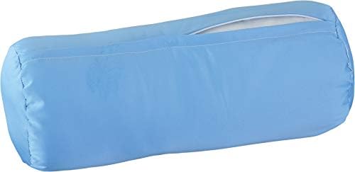 NOVA Full Satin Roll Pillow - Light Blue