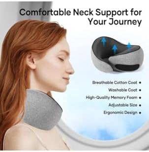 Memory Foam Travel Pillow for Neck Support