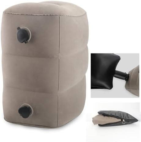 Adjustable 3-Layer Travel Foot Rest Pillow for Kids Ergonomic Comfortable