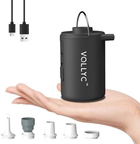 VOLLYC Electric Mini Air Pump for Inflatables