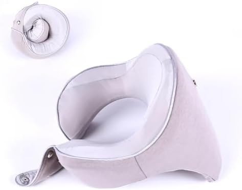 Adjustable Memory Foam Travel Pillow for Neck and Back Support