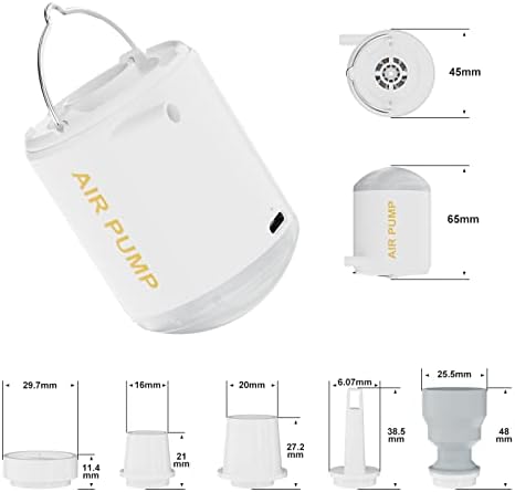 Mini Air Pump with Camping Lantern for Inflatables 1