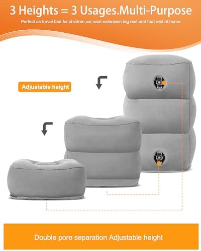 Multi-Purpose Inflatable Travel Pillow Easy to Use Compact Durable