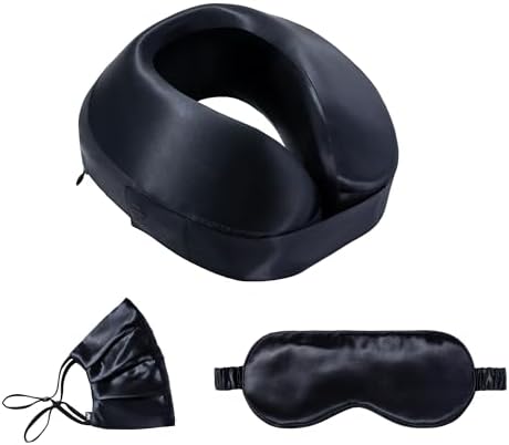 SLIP Silk Travel Set - Black Anti-Aging Anti-SleepCrease Anti-HeadBed Pressure