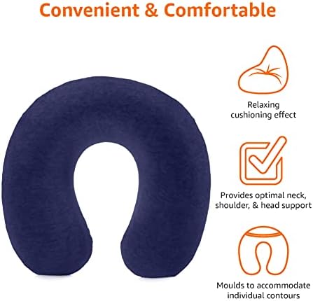 Memory Foam Neck Travel Pillow for Comfort and Space