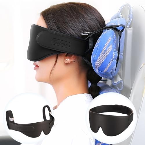 SARISUN Travel Head Strap Eye Mask 360 Comfort for Air Flights
