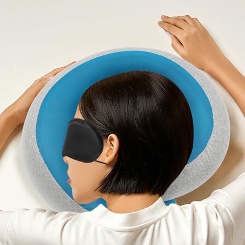 Memory Foam Travel Neck Pillow for Adults Ergonomic Design