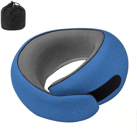Ulaek Memory Foam Travel Pillow with Adjustable Velcro