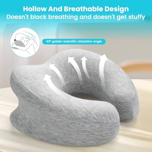 Ulaek Memory Foam Pillow - Neck Back Support Travel-Friendly Choice