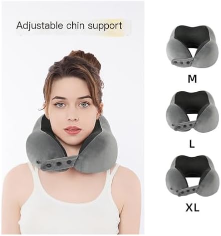 U-Shaped Travel Pillow with Memory Foam Core Navy