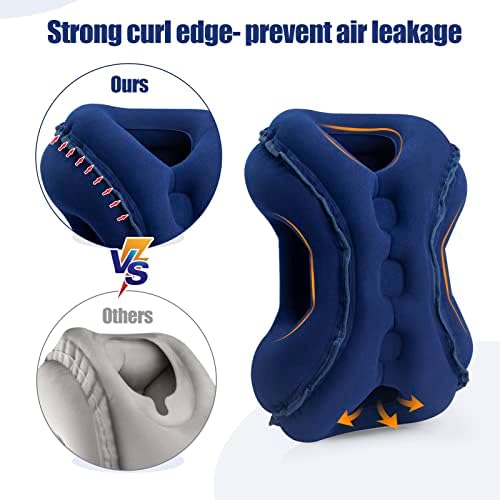 Inflatable Airplane Pillow for Neck and Shoulder Pain