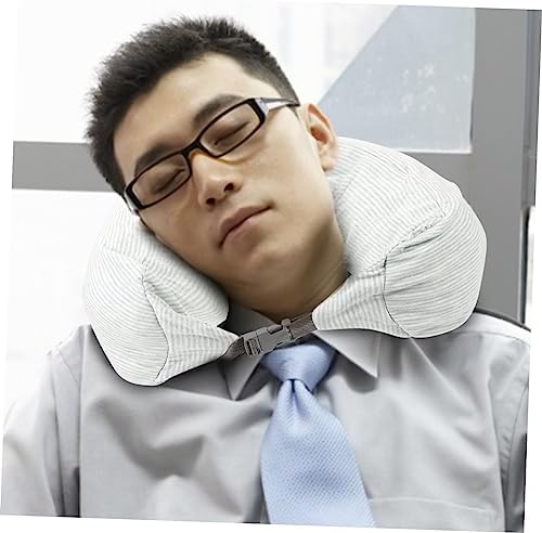 Bendable U-Shaped Travel Pillow with Green Breathable Fabric