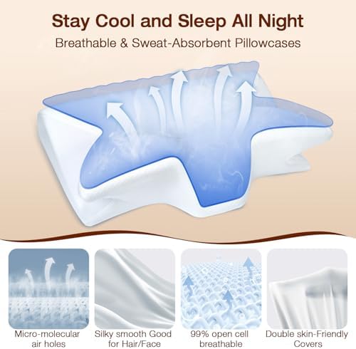Hexus Cervical Neck Pillow for Pain Relief and Support
