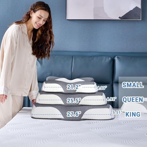 Ergonomic Memory Foam Pillow for Neck and Shoulder Pain Relief