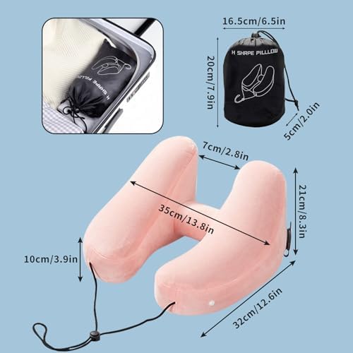 Jekyeroyme Inflatable Travel Neck Pillow