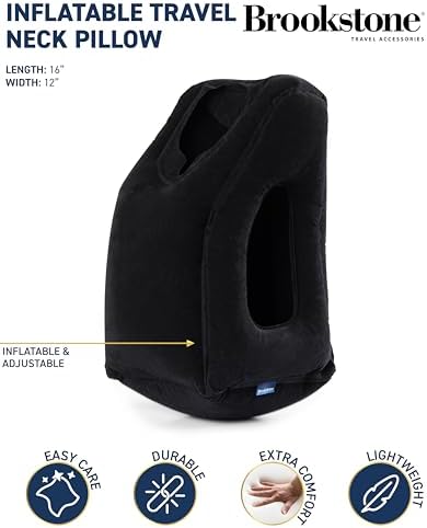 Multi-Position Inflatable Neck Pillow for Travel