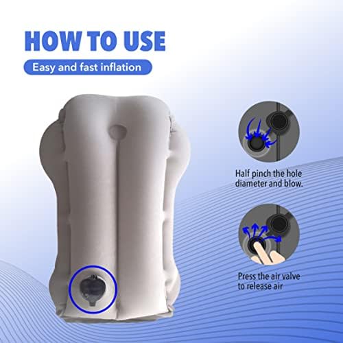 Inflatable Travel Pillow for Airplanes