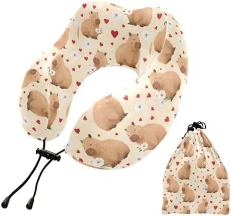 Memory Foam Neck and Shoulder Pillow for Travel and Sleeping