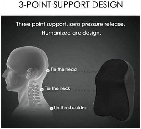 EQALIMVEL Car Pillow 3D Memory Foam Neck Support