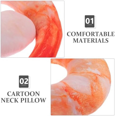 Holidoyo Versatile Shrimp Shaped Travel Pillow for Adults