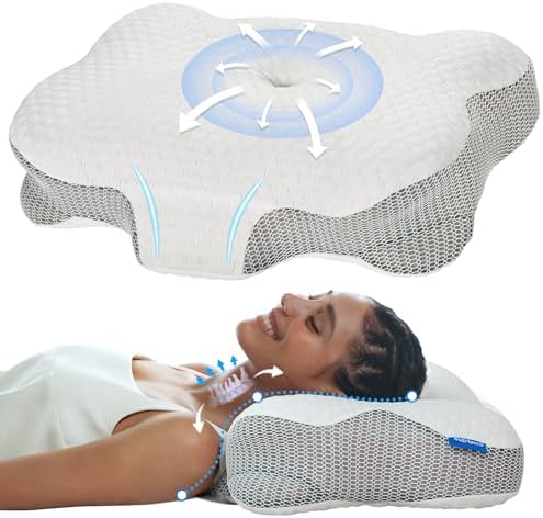 Ergonomic Cervical Pillow for Back and Side Sleepers