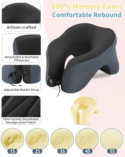 TRMFUSA Travel Pillow for Airplanes