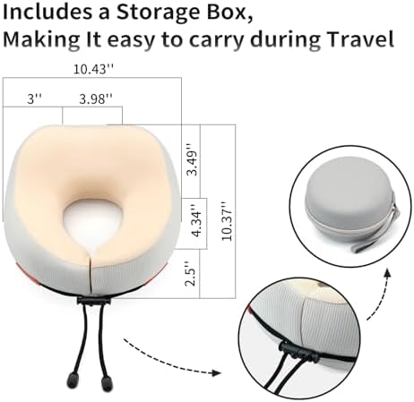Thickened Travel Neck Pillow - Memory Foam Support for Women