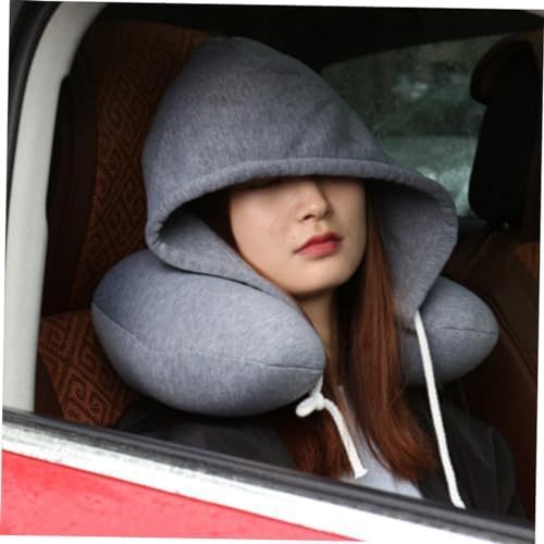 Cabilock Hooded Neck Pillow for Travel and Work