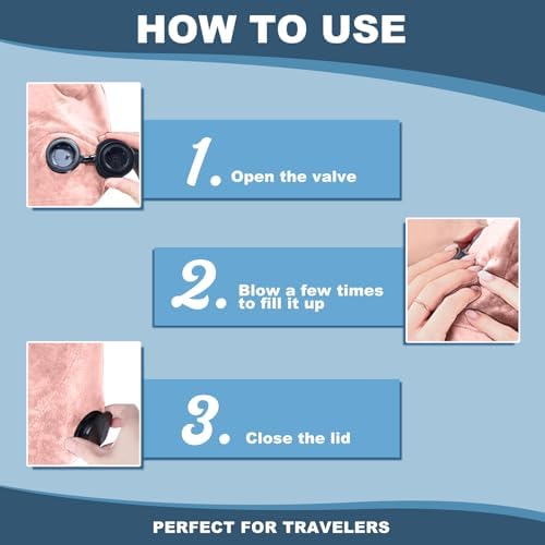 Jekyeroyme Inflatable Travel Neck Pillow