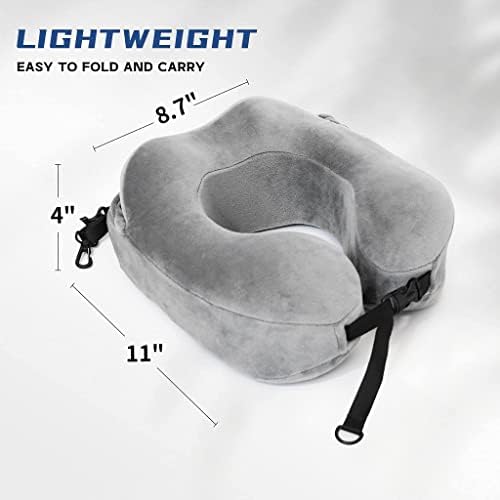 Hoodie Travel Pillow with Memory Foam Support
