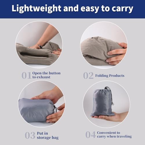 AGEFEREO Neck Pillow for Airplane Travel Support