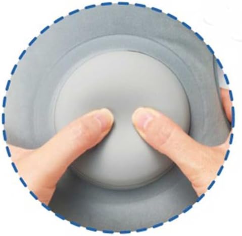 Perfect for Travel - U-Shape Inflatable Neck Pillow Set of 2 Gray