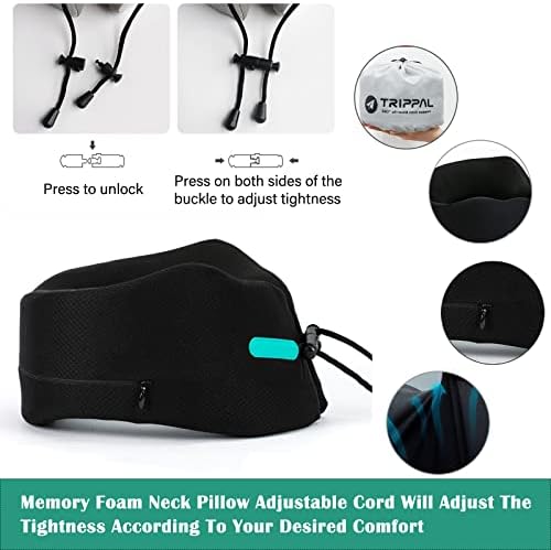 BAKLUCK Ergonomic Travel Neck Pillow - Comfort for Airplane Office Use