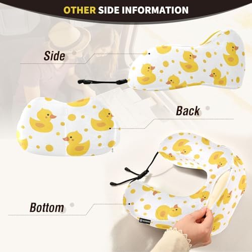 ALAZA Neck Travel Pillow Comfortable Portable for Flight Car Camping