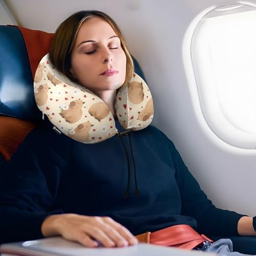 Memory Foam Neck and Shoulder Pillow for Travel and Sleeping