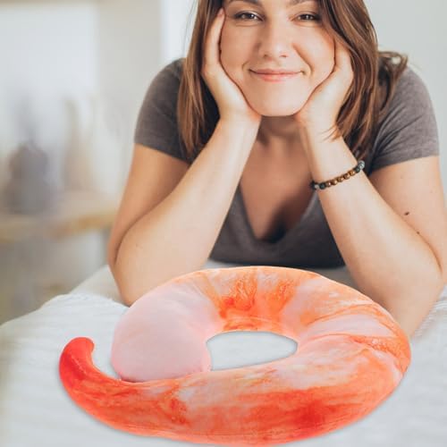 Holidoyo Versatile Shrimp Shaped Travel Pillow for Adults