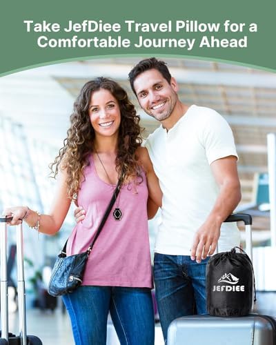 JefDiee Inflatable Travel Pillow Airplane Neck Pillow