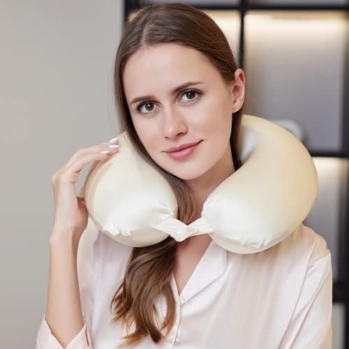 100 Mulberry Silk Neck Pillow for Travel and Comfort