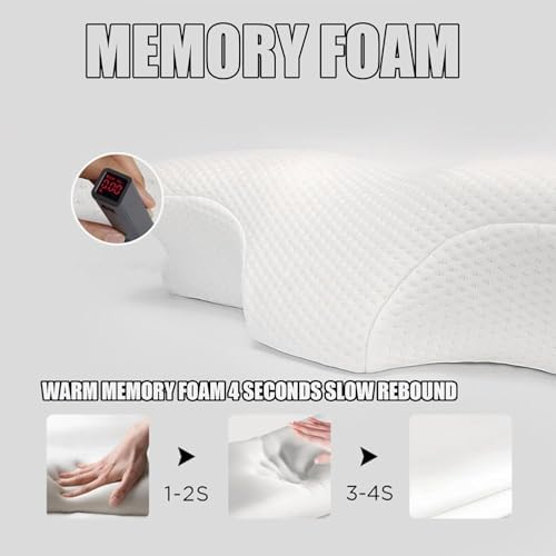 Memory Foam Neck Pillow Ergonomic Design