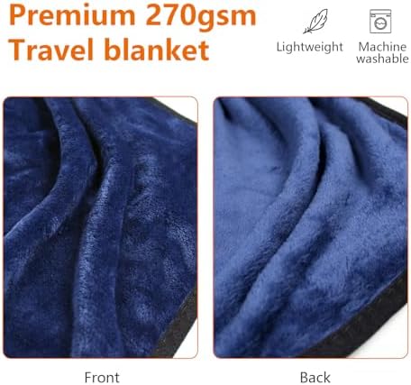 Sojoy 3-in-1 Travel Wearable Blanket Set for Long Trips