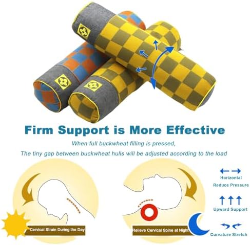 Edomi Neck Roll Pillow for Sleeping and Back Support