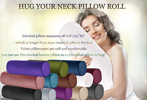 Tinbolunce Memory Foam Roll Pillow for Neck and Side Sleepers