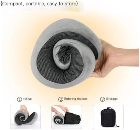 U-Shaped Travel Pillow with Memory Foam Core Navy