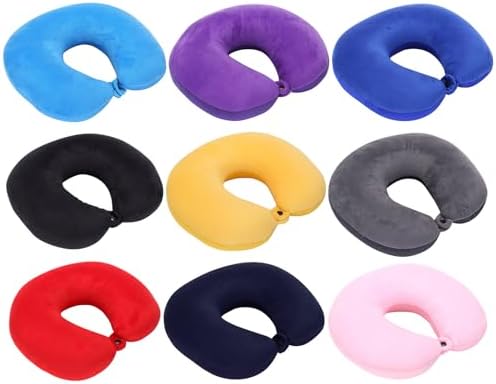 Yiwula Memory Foam Travel Pillow for Neck Support