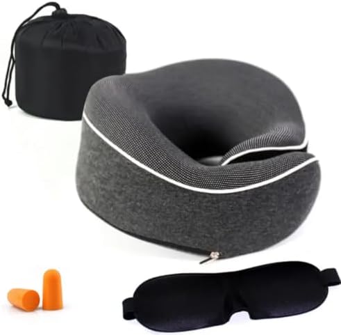 Double Support Memory Foam Donut Travel Pillow