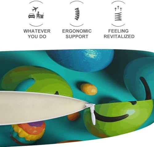 Smiley Face Memory Foam Travel Pillow