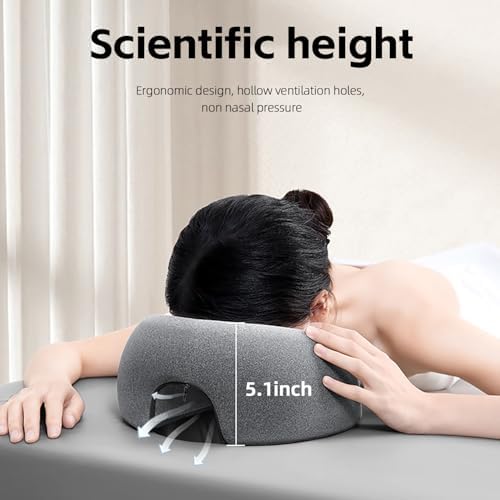 Premium Face Down Pillow - Adjustable Memory Foam for Comfort