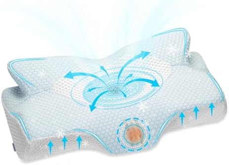 Ergonomic Memory Foam Pillow for Neck and Shoulder Pain Relief